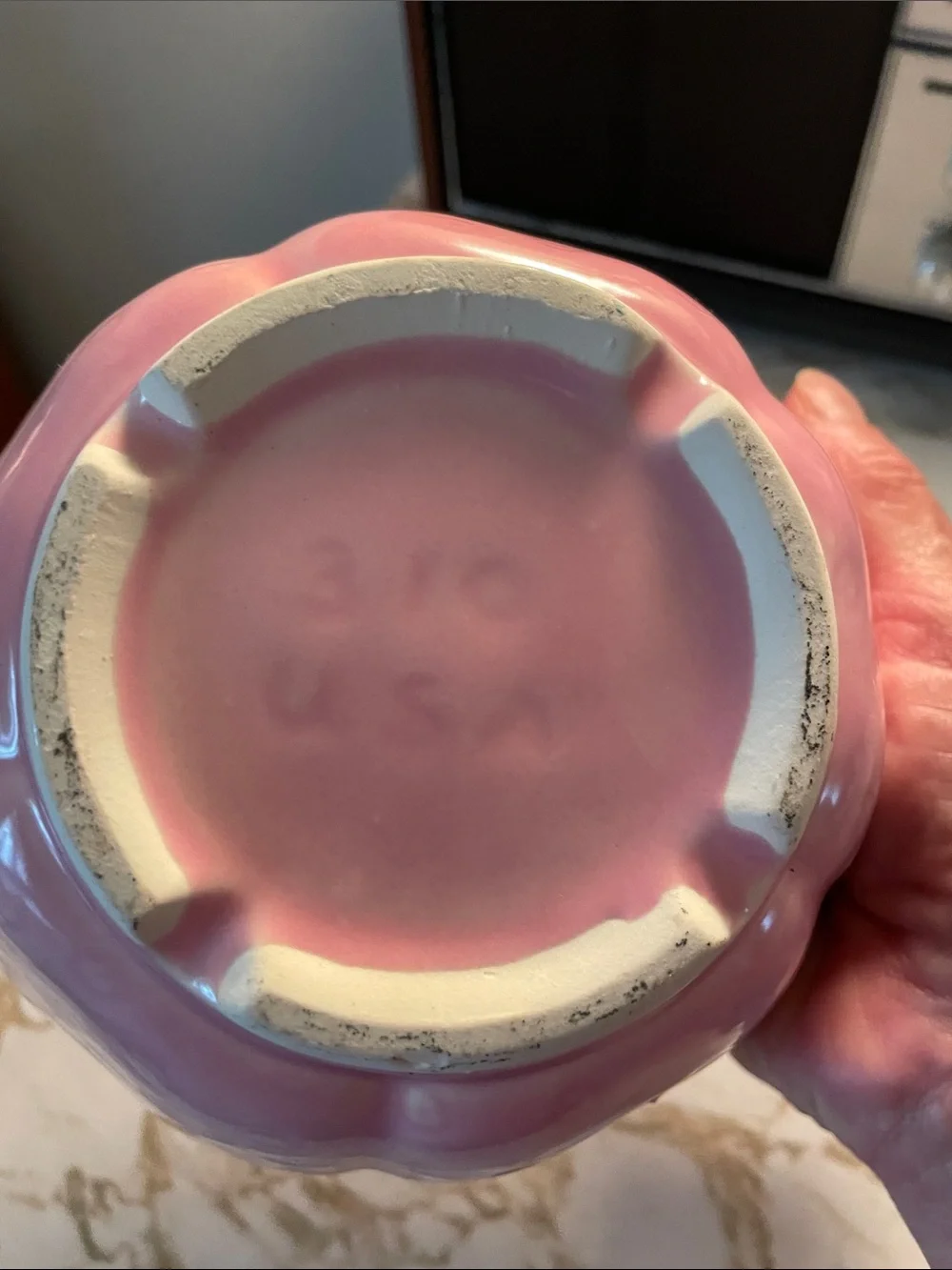 VTG Belmar California Pottery Pink Strawberry Covered Ceramic Bowl USA